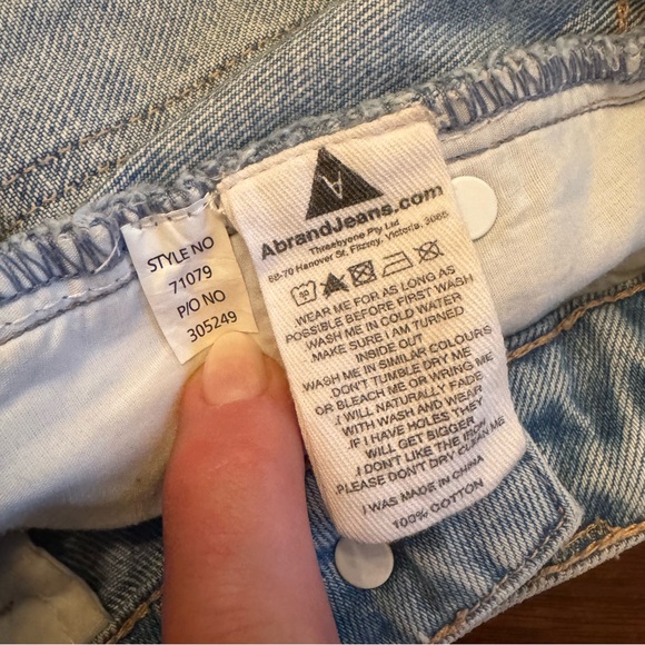 ABRAND HIGH RELAXED SHORT ESMERALDA LIGHT BLUE Size 24 - Picture 9 of 9